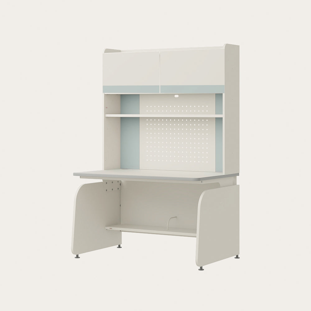 Linki Plus 1200型 4層側板型書桌組 (螢幕架款/層架款, 防撞邊條,含LED)