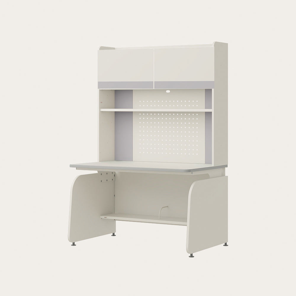 Linki Plus 1200型 4層側板型書桌組 (螢幕架款/層架款, 防撞邊條,含LED)