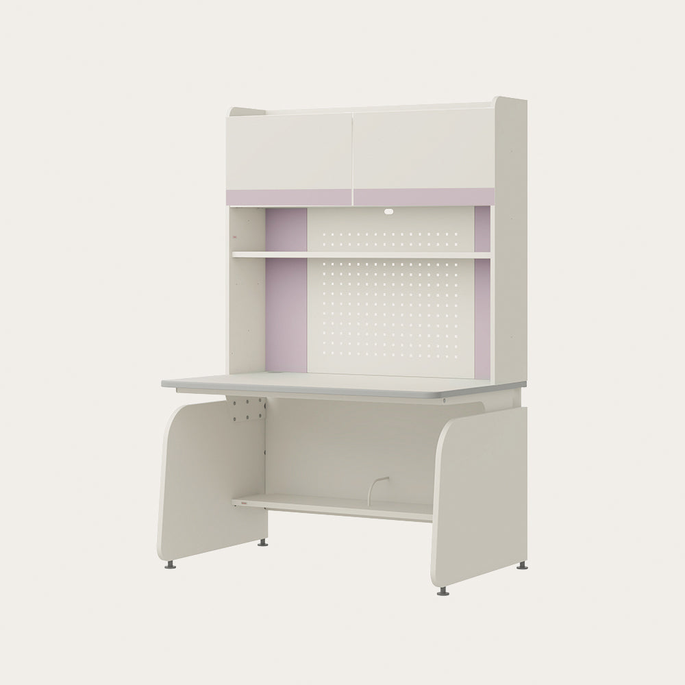 Linki Plus 1200型 4層側板型書桌組 (螢幕架款/層架款, 防撞邊條,含LED)