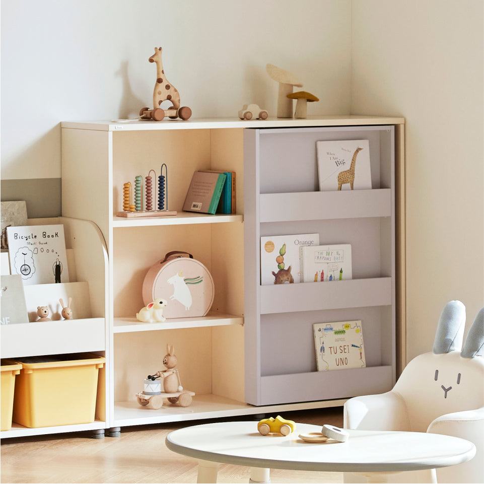 EDDI KIDS 滑軌雙層收納書架