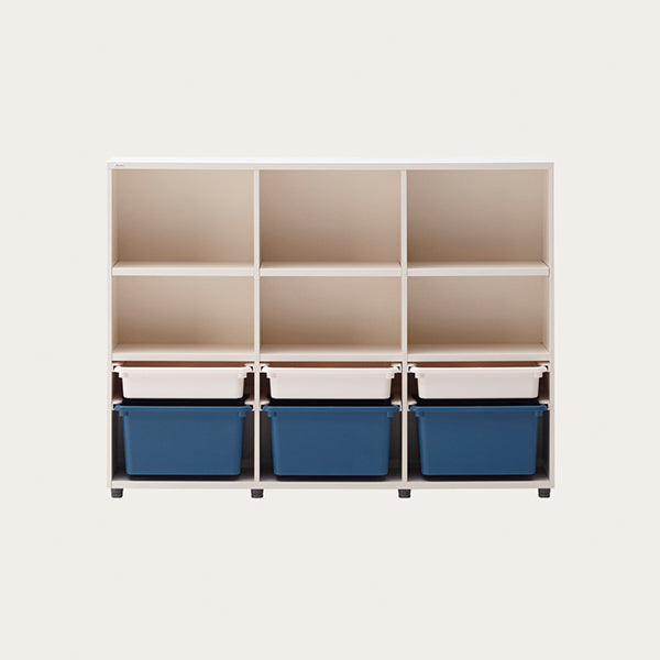 1400型 3層收納櫃 (附6個收納盒)