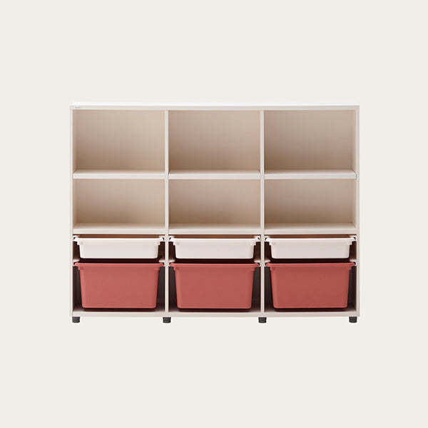 1400型 3層收納櫃 (附6個收納盒)