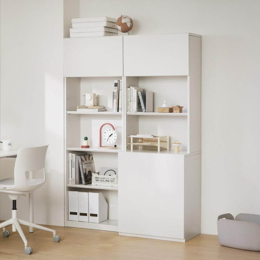 NEWT 五層書櫃 (下方門板型)