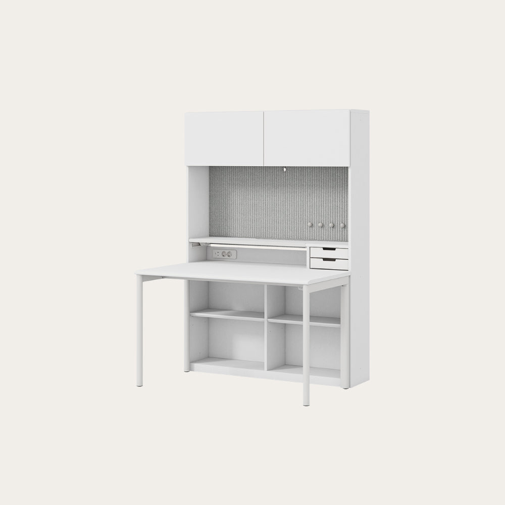 NEWT 學生書桌 (五層收納櫃含門片)