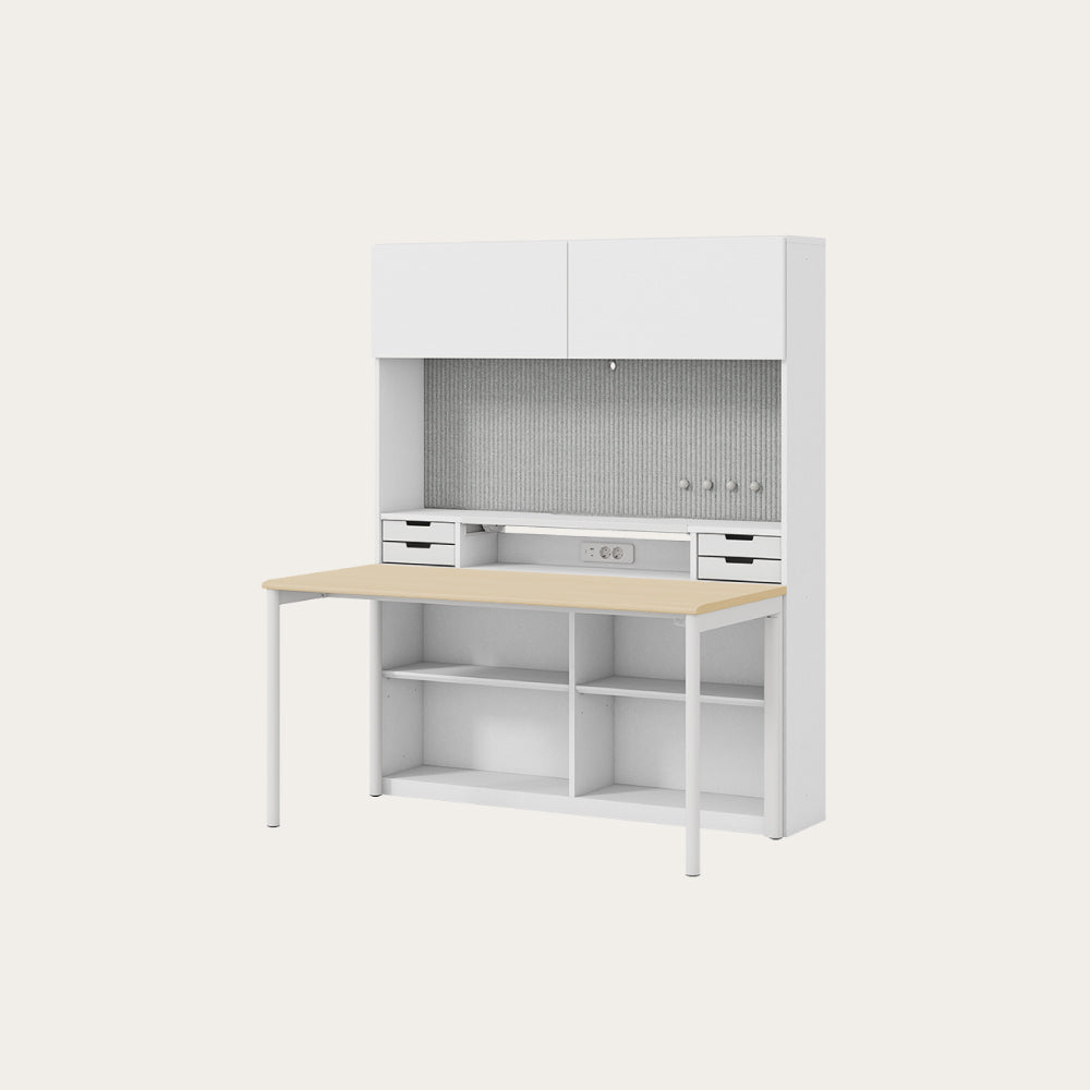 NEWT 學生書桌 (五層收納櫃含門片)