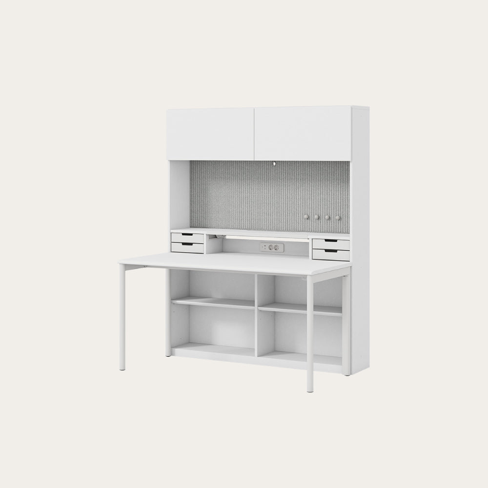 NEWT 學生書桌 (五層收納櫃含門片)