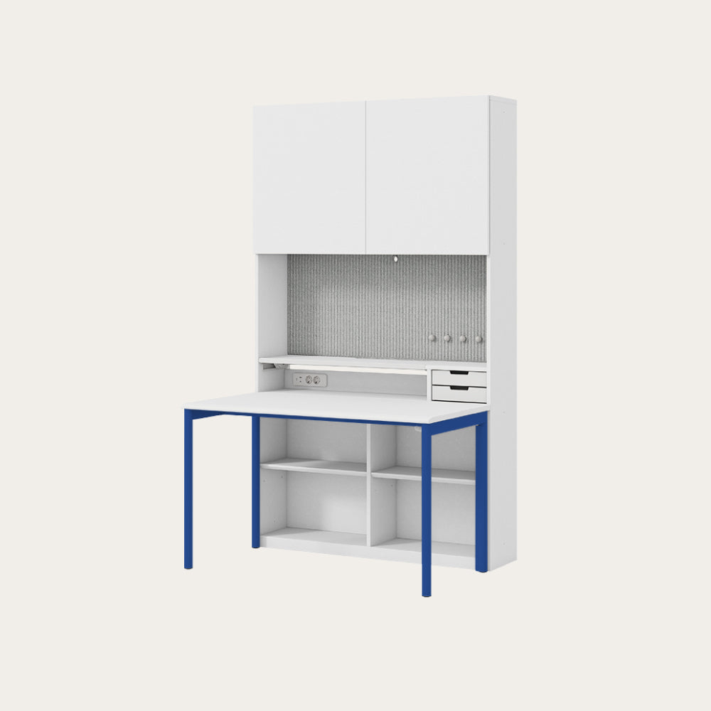 NEWT 學生書桌 (六層收納櫃含門片)