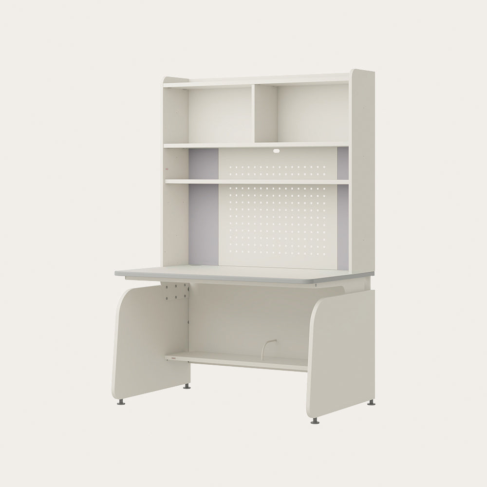 Linki Plus 1200型 4層側板型書桌組 (螢幕架款/層架款, 防撞邊條,含LED)