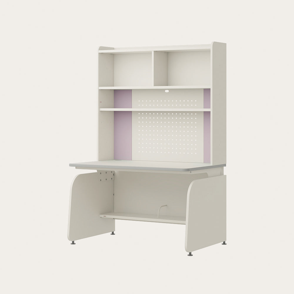 Linki Plus 1200型 4層側板型書桌組 (螢幕架款/層架款, 防撞邊條,含LED)