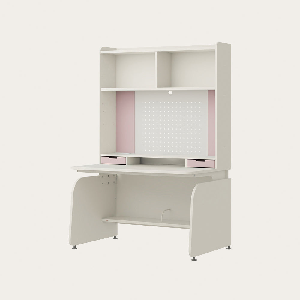 Linki Plus 1200型 4層側板型書桌組 (螢幕架款/層架款, ABS邊條,含LED)
