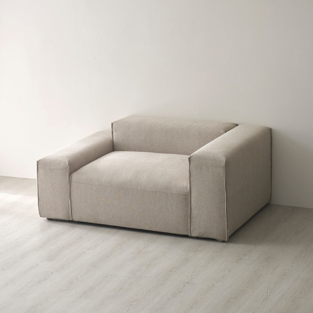 PLOCO 單⼈沙發 (單邊扶手,防潑水布料)