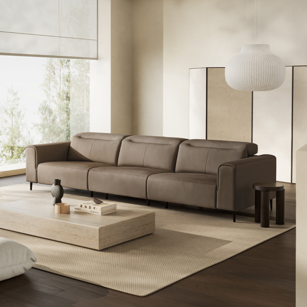ROVAN 4人座天然皮革沙發