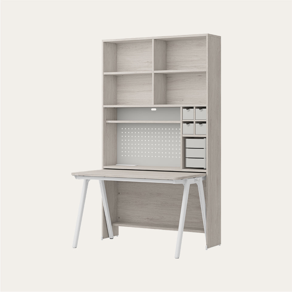 ROY 1200型 6層收納型書桌組 (集線槽,附LED)