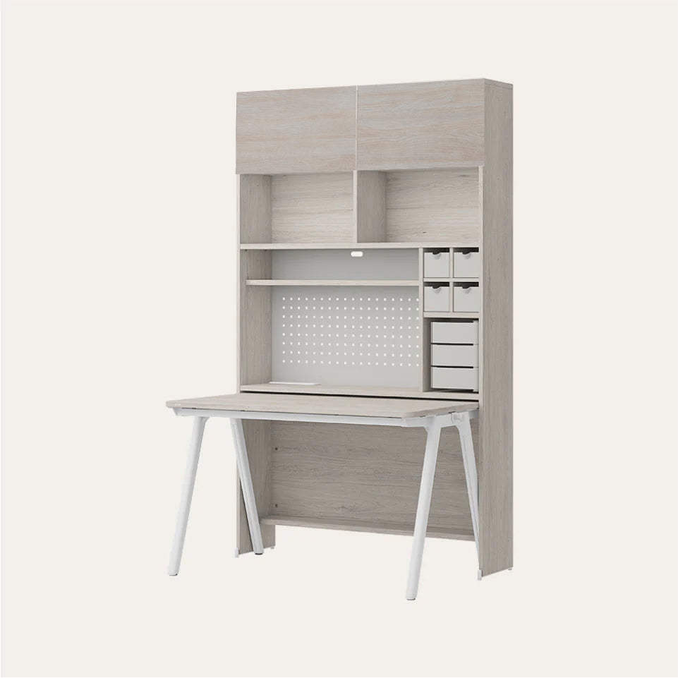 ROY 1200型 6層收納型書桌組 (集線槽,附LED)