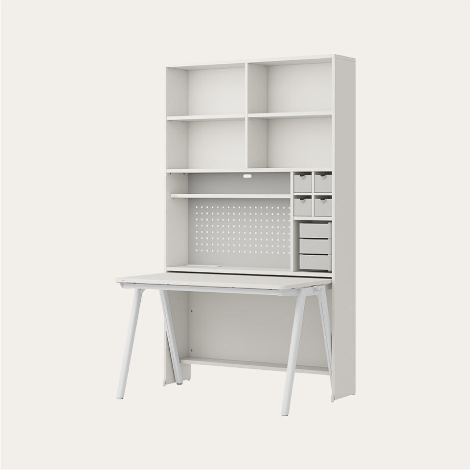 ROY 1200型 6層收納型書桌組 (集線槽,附LED)