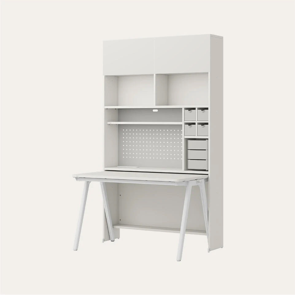 ROY 1200型 6層收納型書桌組 (集線槽,附LED)