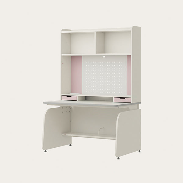 Linki Plus 1200型 4層側板型書桌組 (螢幕架款/層架款, 防撞邊條,含LED)