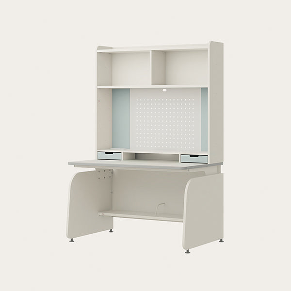 Linki Plus 1200型 4層側板型書桌組 (螢幕架款/層架款, 防撞邊條,含LED)