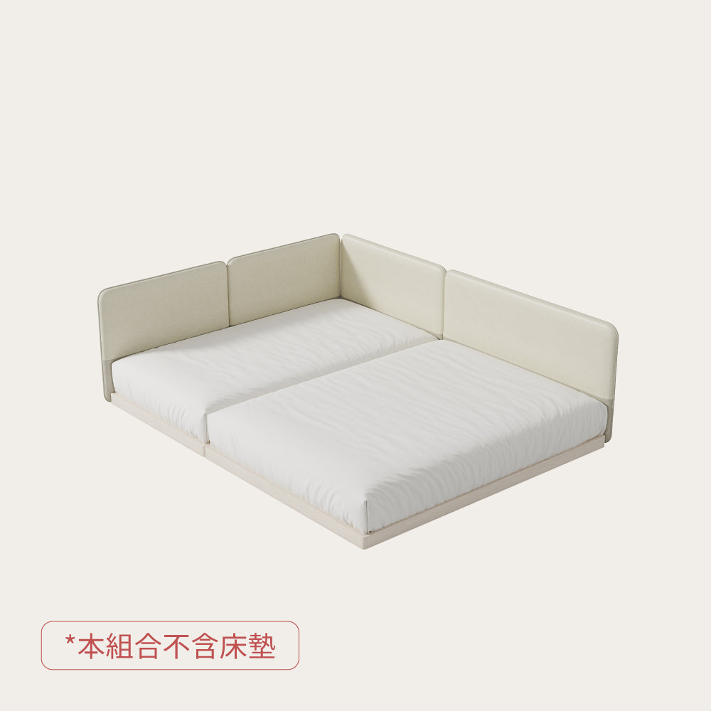 CUSINO 親子床組（側邊擋板型，無床腳）